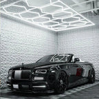 10 Hex Lights System With Border(16′ x 8′) - My Garage Station