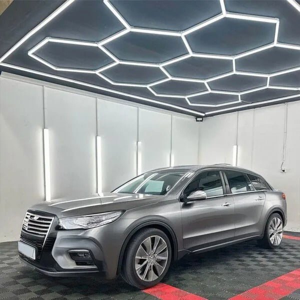 11 Hexagon Lights System With Border (12′ x 8′) - My Garage Station