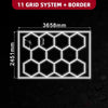 11 Hexagon Lights System With Border (12′ x 8′) - My Garage Station