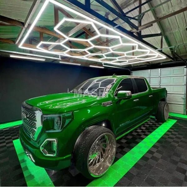 14 Hexagon Lights System With Border(16′ x 8′) - My Garage Station