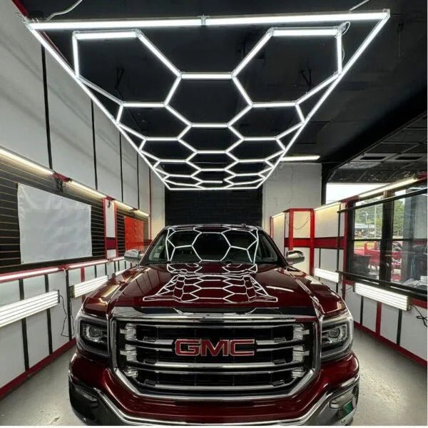 15 Hexagon Lights System With Border (16′ x 8′) - My Garage Station