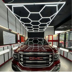 15 Hexagon Lights System With Border (16′ x 8′) - My Garage Station