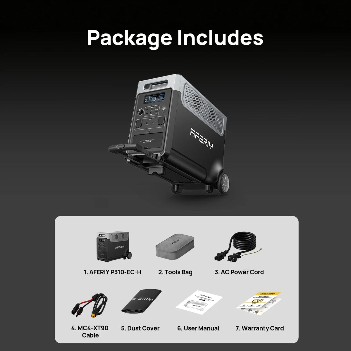 AFERIY 3600W Portable Power Station - My Garage Station