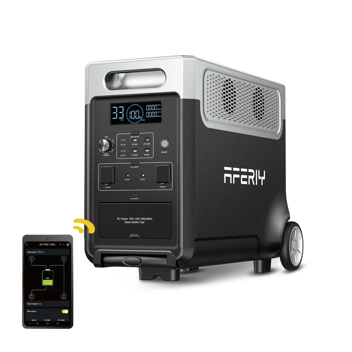 AFERIY 3600W Portable Power Station - My Garage Station