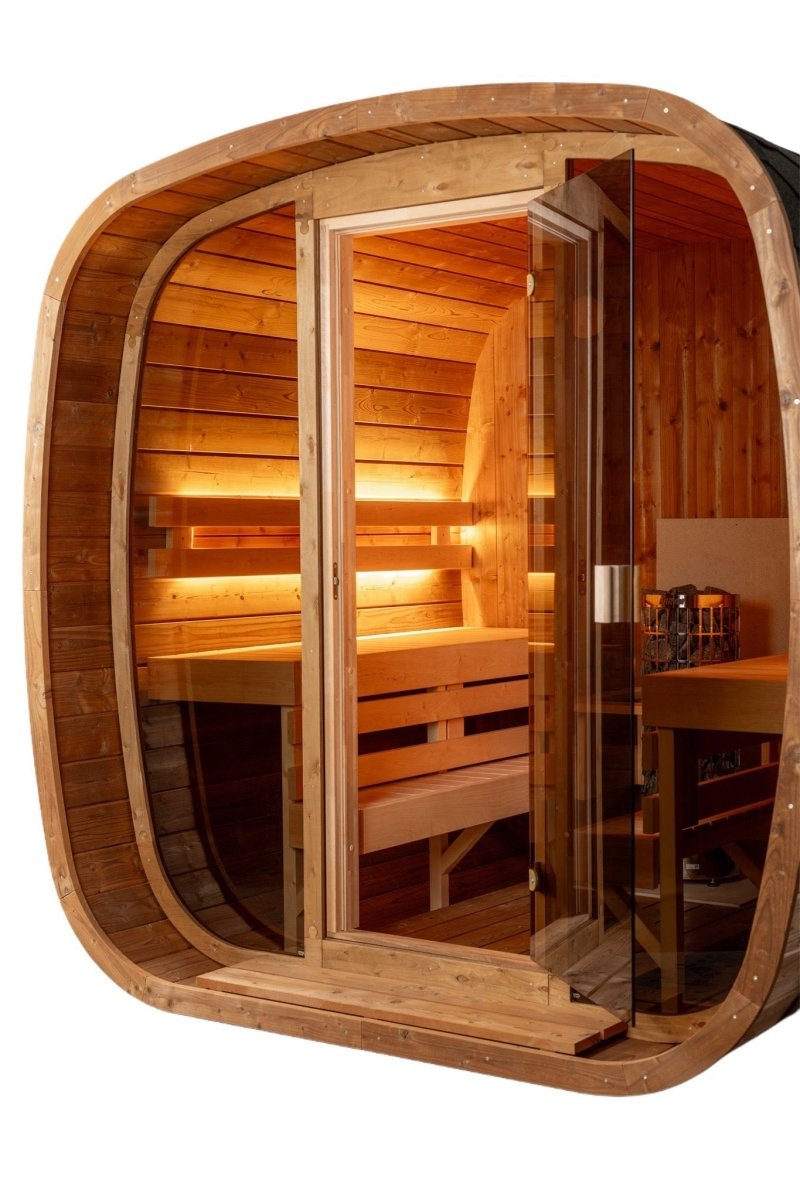 Auris Two Luxury Outdoor Cedar Sauna - My Garage Station