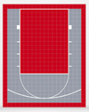 Fuxuan Basketball Court Kit – 20x25 ft (500 sq ft) with Painted Lines - My Garage Station