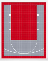 Fuxuan Basketball Court Kit – 20x25 ft (500 sq ft) with Painted Lines - My Garage Station