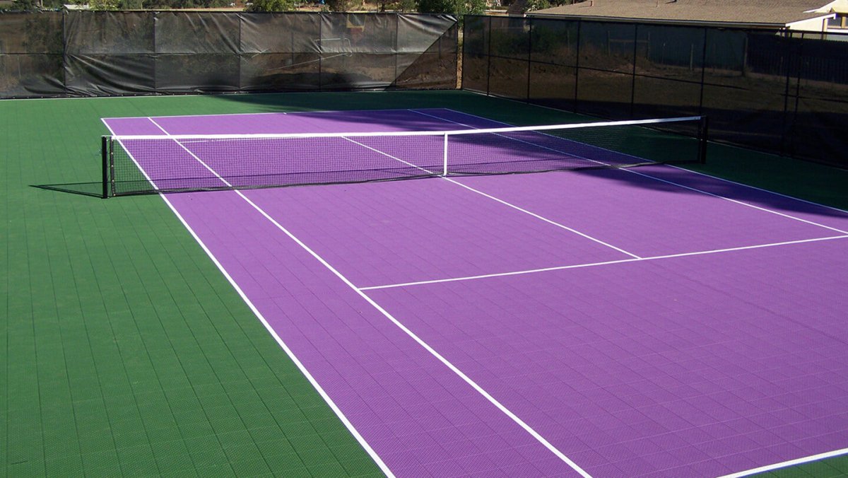 Fuxuan Full - Size Tennis Court Kit – 78x36 ft (2,808 sq ft) with Painted Lines - My Garage Station