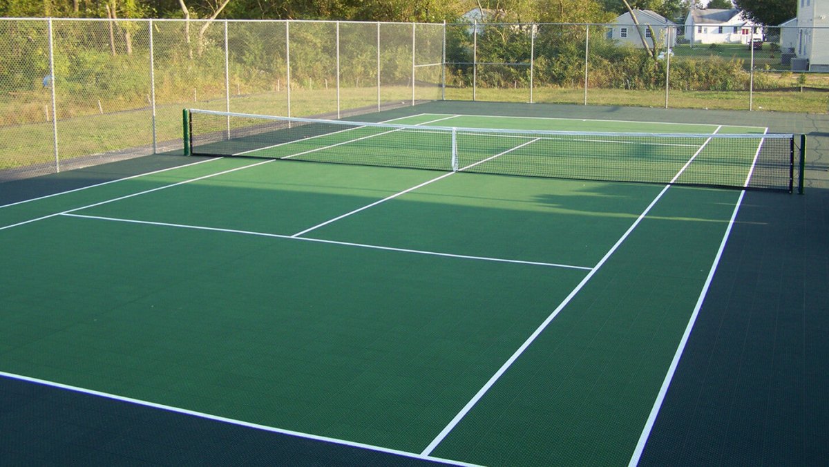 Fuxuan Full - Size Tennis Court Kit – 78x36 ft (2,808 sq ft) with Painted Lines - My Garage Station