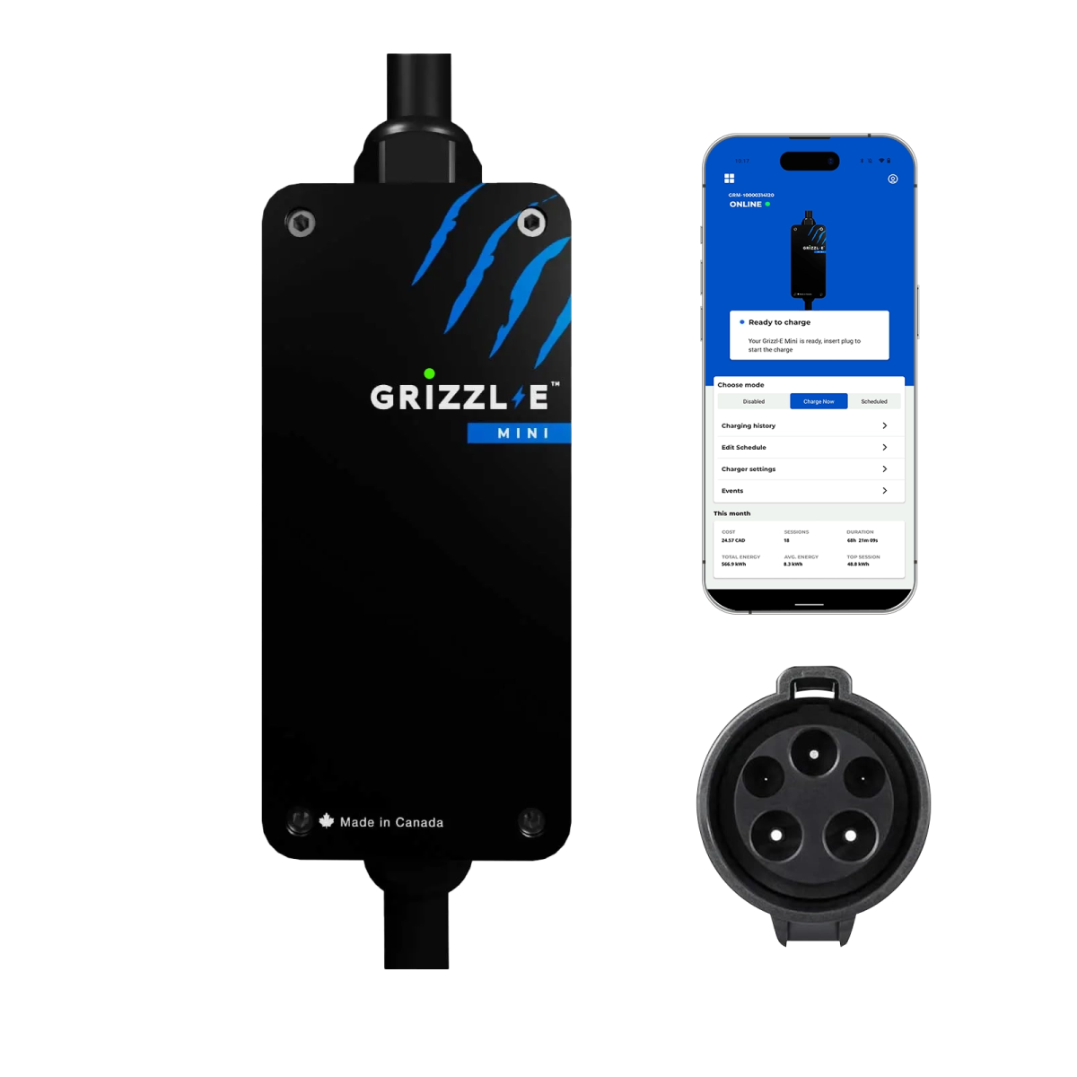 Grizzl - E Mini Connect 40A - My Garage Station