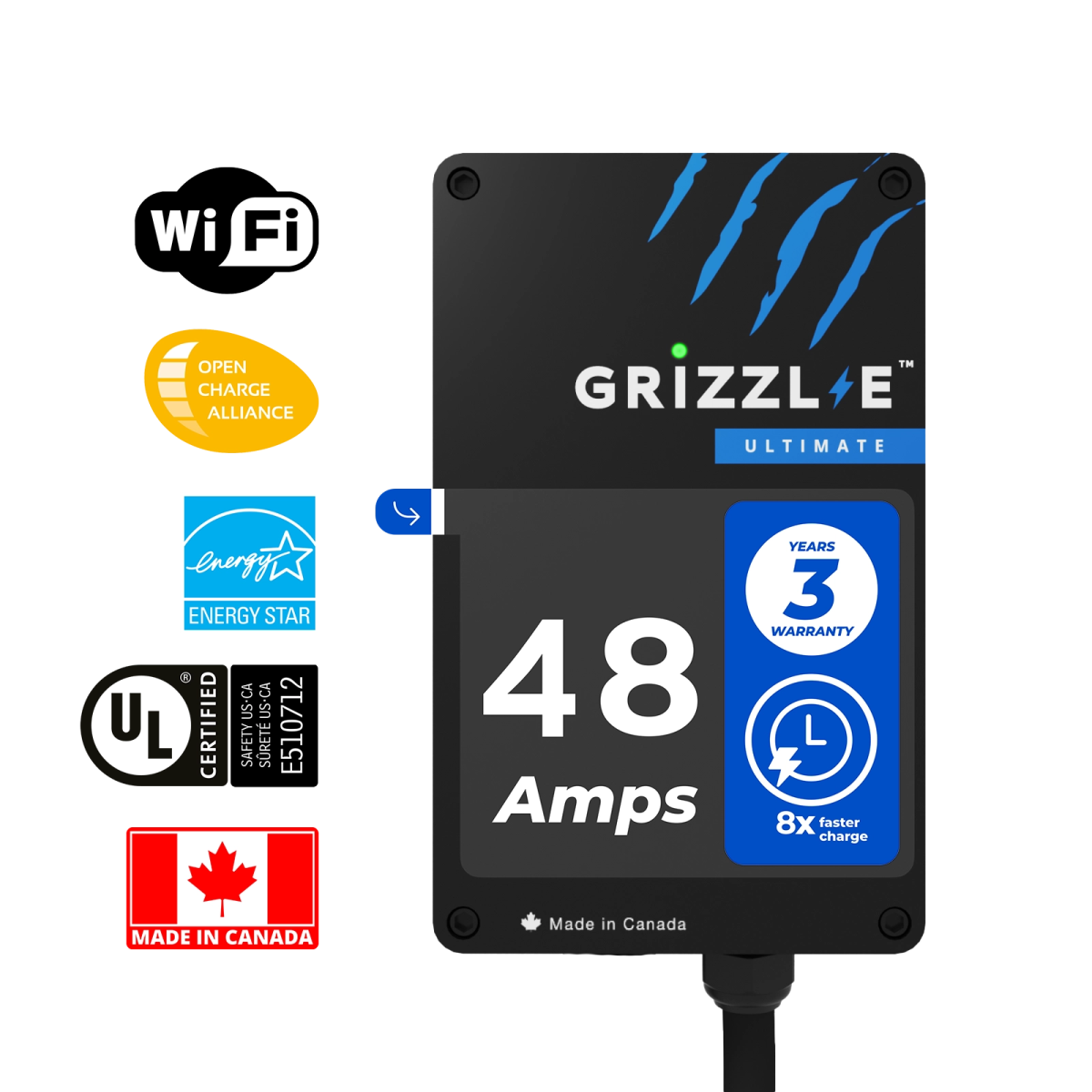 Grizzl - E Ultimate 48A - J1772 - My Garage Station