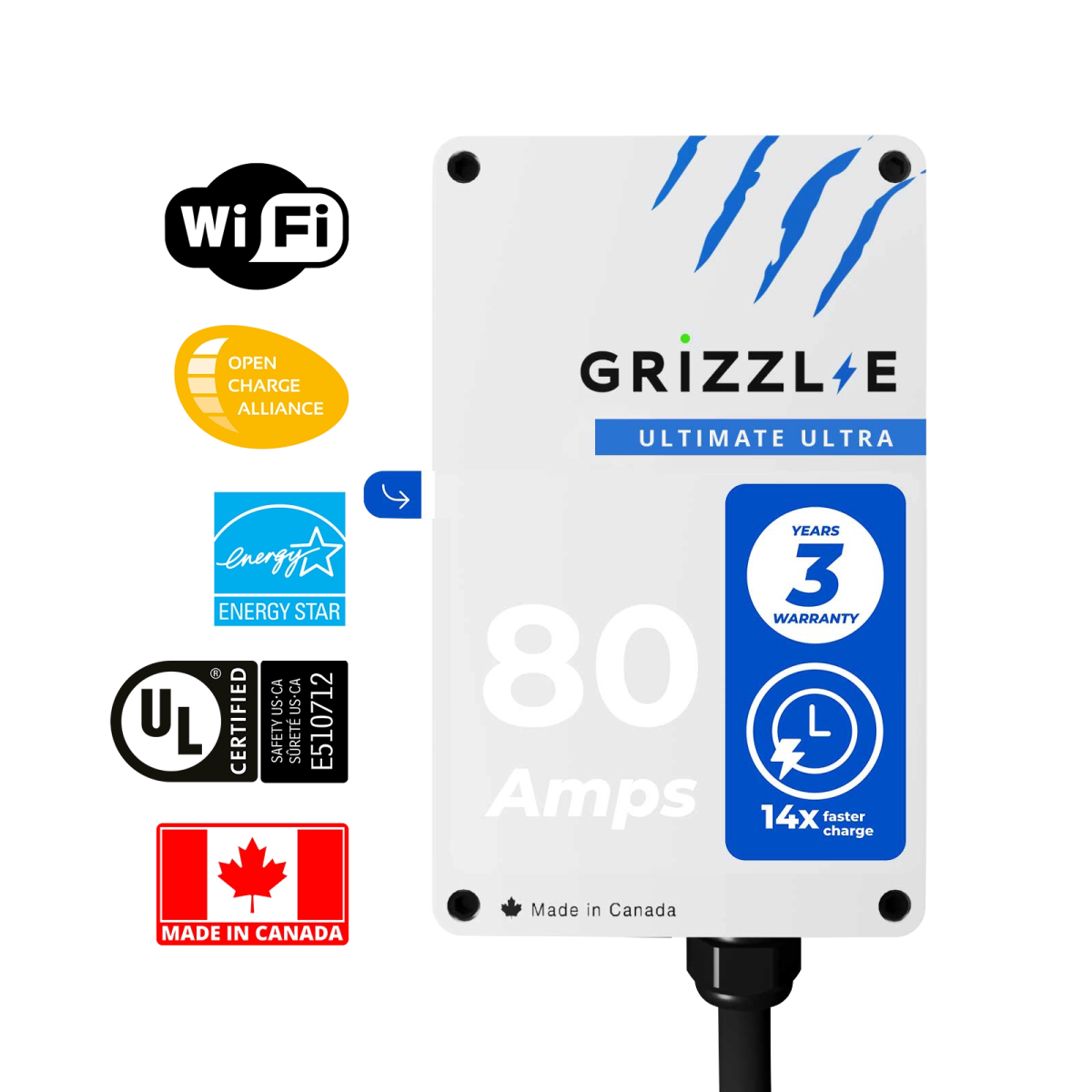 Grizzl - E Ultimate 80A - J1772 - My Garage Station