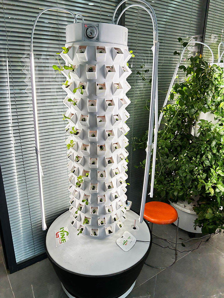 Lyine Commercial 180 – Grows 180 Plants Indoors – Complete Vertical Garden Tower - My Garage Station