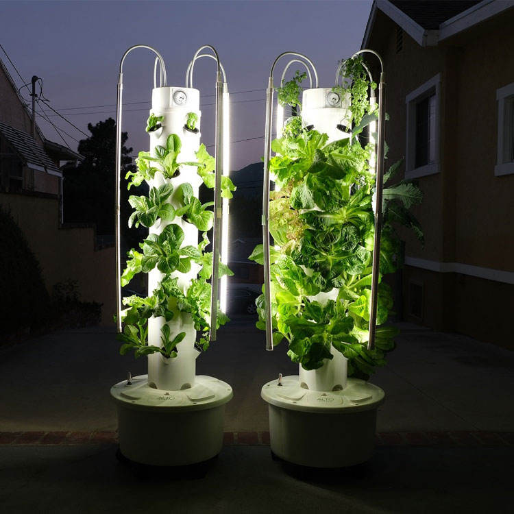 Lyine Family Tower – Grows 40 Plants Indoors – Complete Vertical Garden Tower (Without Lights) - My Garage Station