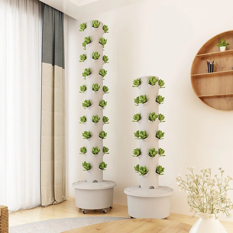 Lyine Starter Tower – Grows 24 Plants Indoors – Complete Vertical Garden Tower (Without Lights) - My Garage Station