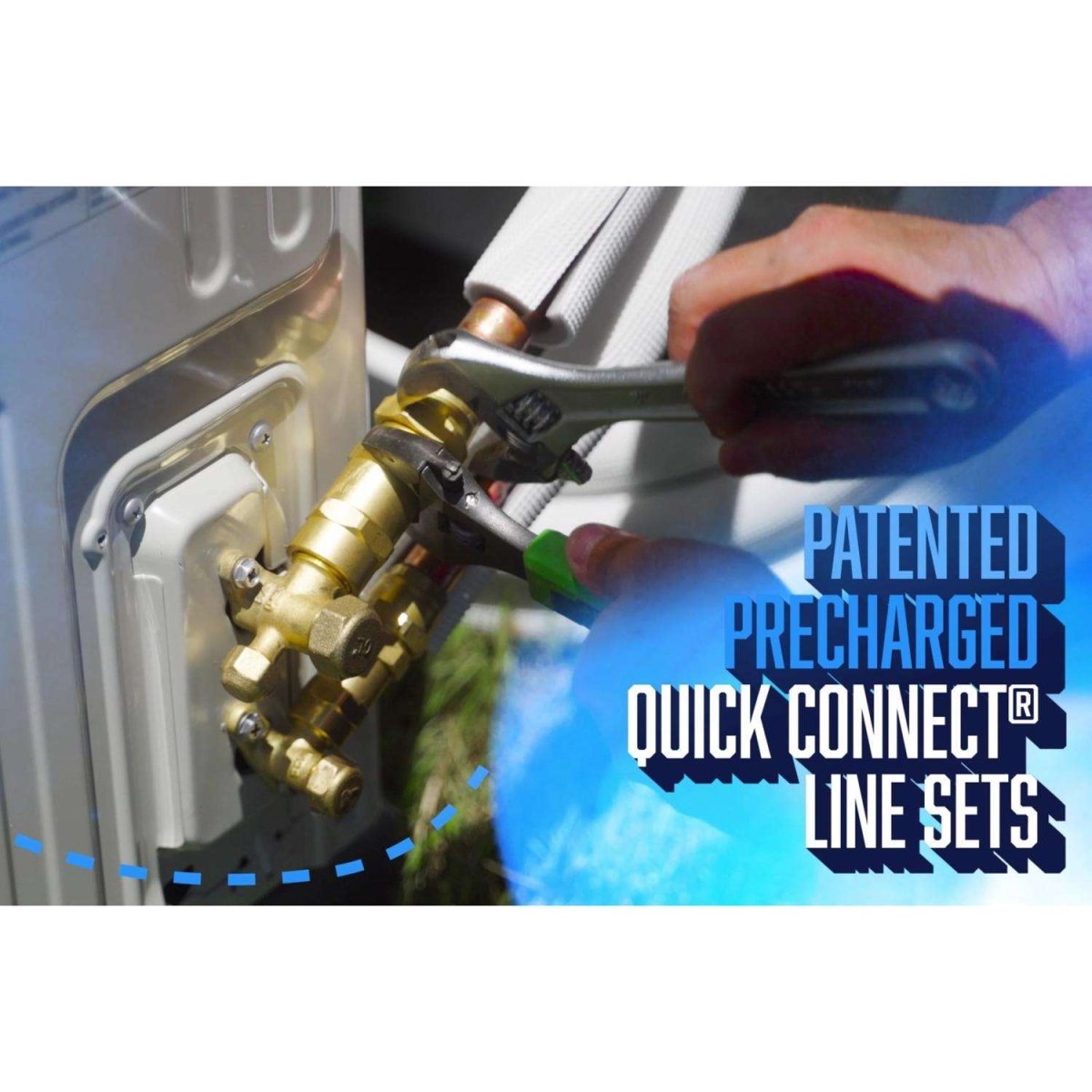 MRCOOL 25ft Quick - Connect Line Set + Cable for 24k & 36k (5th Gen) - My Garage Station