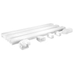 MRCOOL LineGuard 4.5" Line Set Cover Kit – White (16 - piece) - My Garage Station