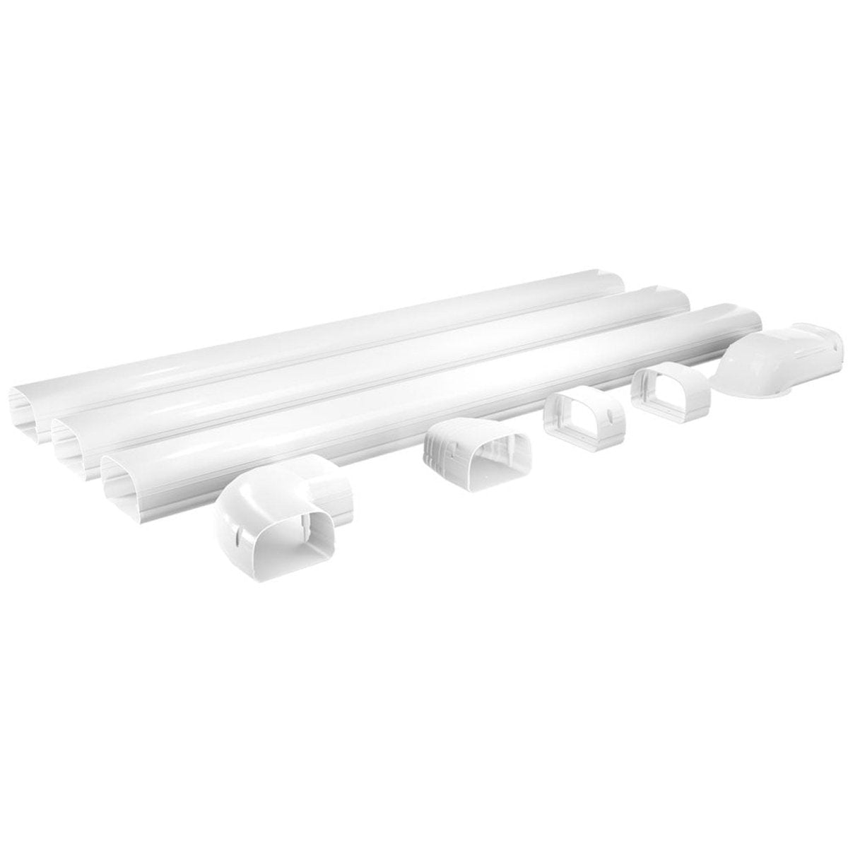 MRCOOL LineGuard 4.5" Line Set Cover Kit – White (16 - piece) - My Garage Station