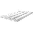 MRCOOL LineGuard 4.5" Line Set Cover Kit – White (16 - piece) - My Garage Station