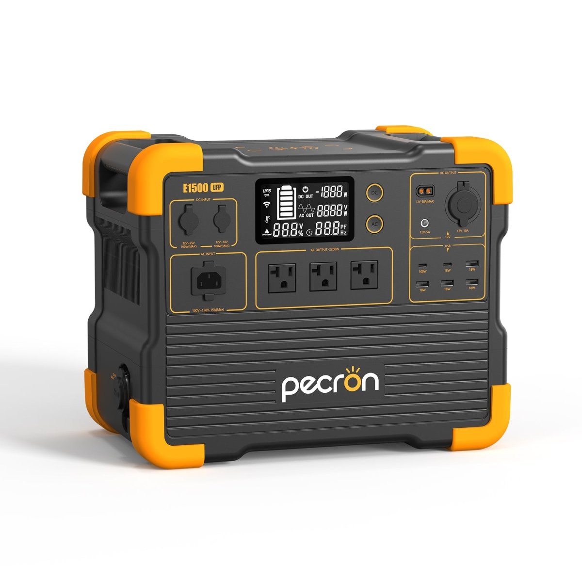 PECRON E1500LFP Expandable Portable Power Station 2200W 1536Wh - My Garage Station