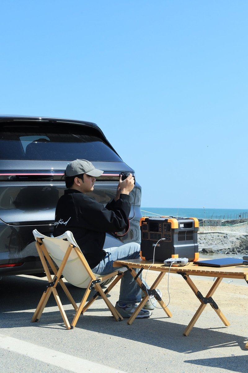 PECRON E1500LFP Expandable Portable Power Station 2200W 1536Wh - My Garage Station