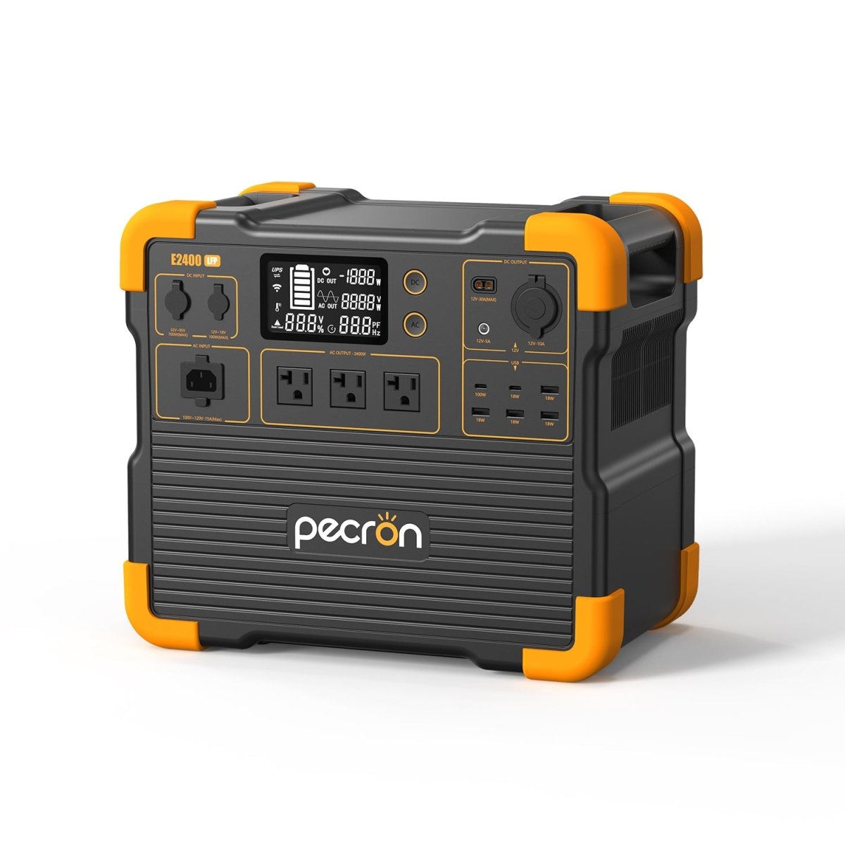 PECRON E2400LFP Portable Power Station 2400W 2048Wh - My Garage Station