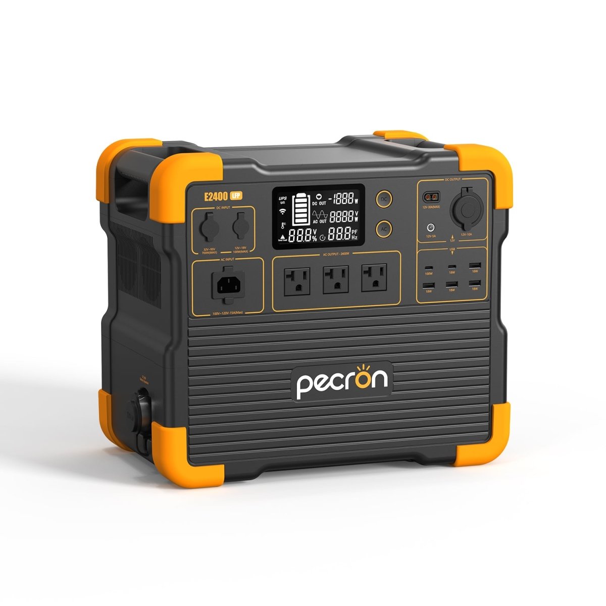 PECRON E2400LFP Portable Power Station 2400W 2048Wh - My Garage Station