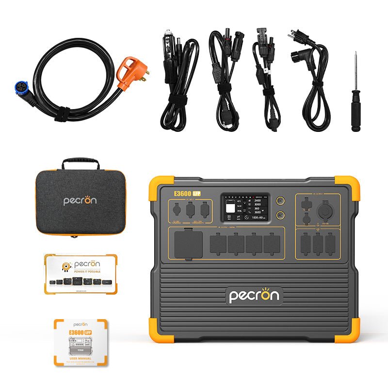 PECRON E3600LFP Portable Power Station 3600W 3072Wh - My Garage Station