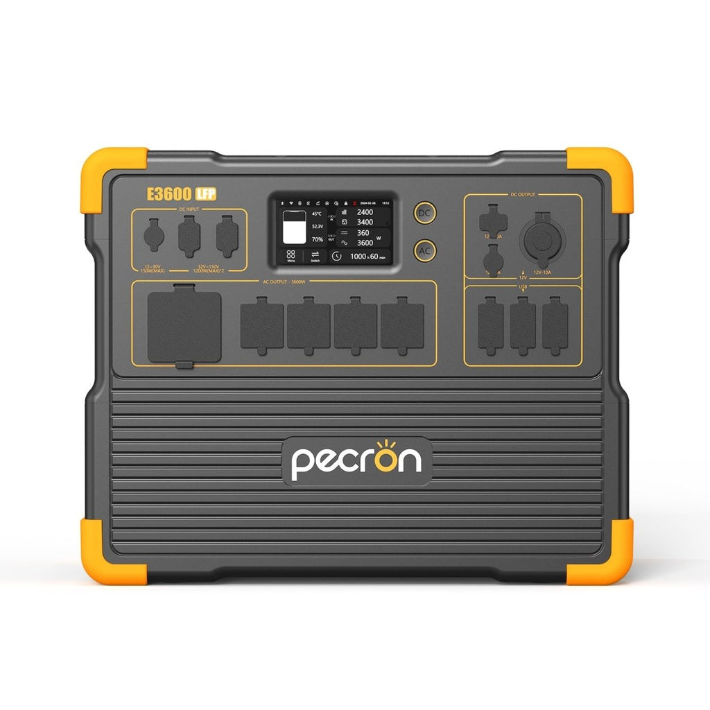 PECRON E3600LFP Portable Power Station 3600W 3072Wh - My Garage Station