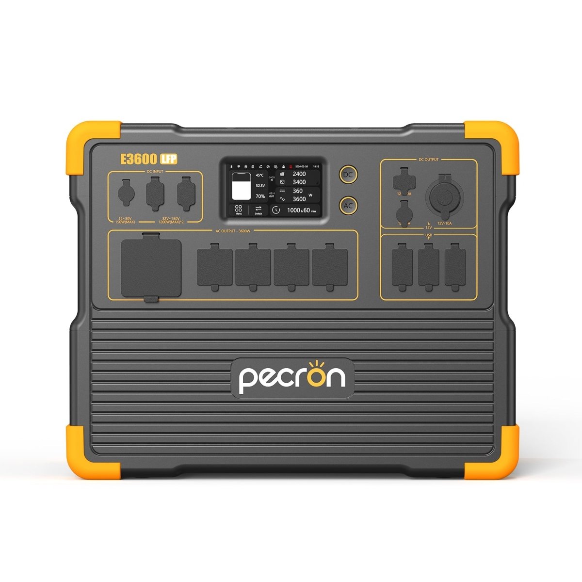 PECRON E3600LFP Portable Power Station 3600W 3072Wh - My Garage Station