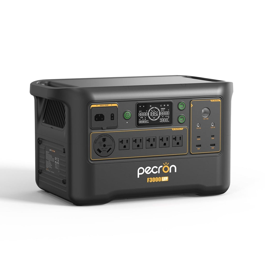 PECRON F3000LFP Portable Power Station 3600W 3072Wh - My Garage Station