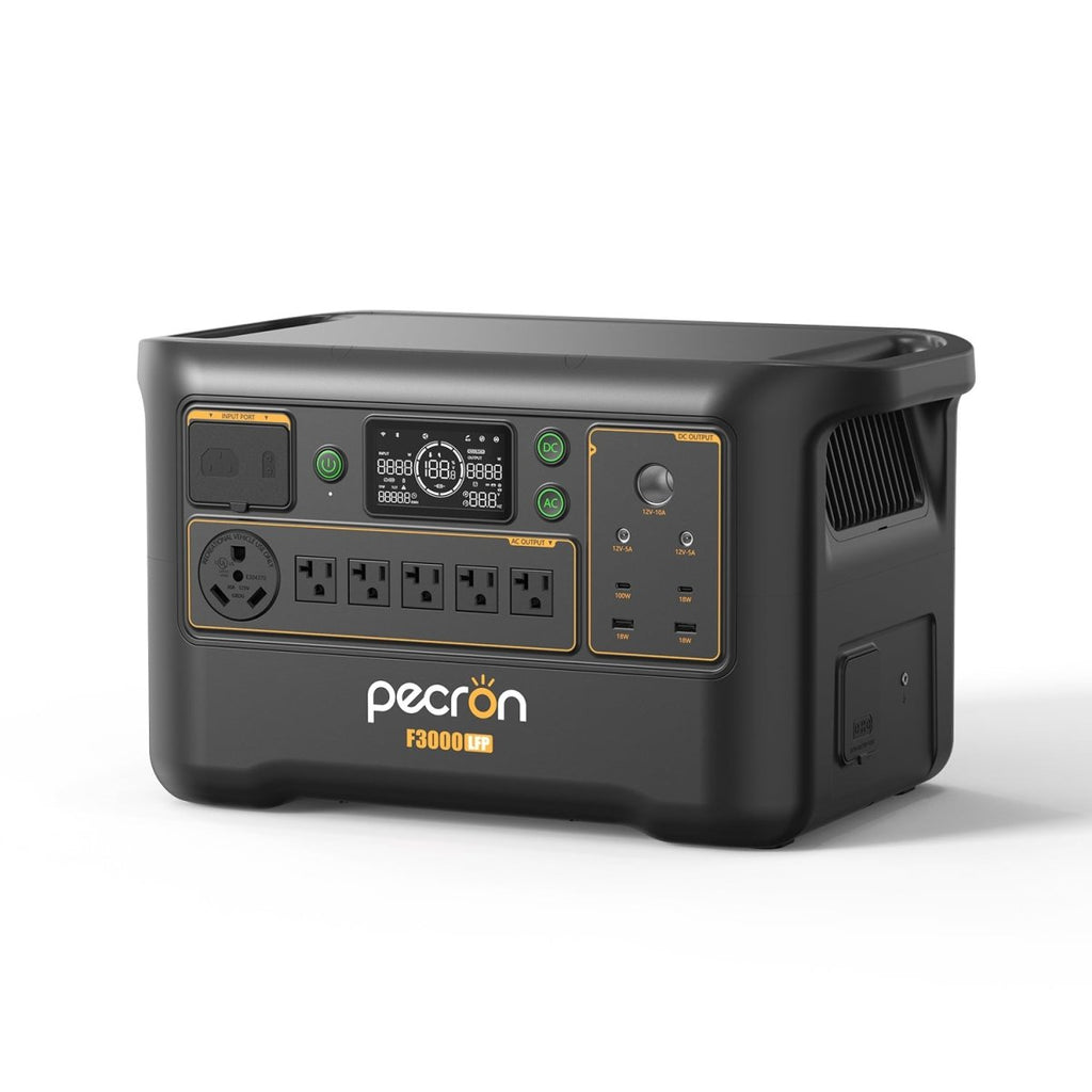 PECRON F3000LFP Portable Power Station 3600W 3072Wh - My Garage Station