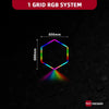 RGB 1 Hexagon Lights System(3.24′ x 2.81′) - My Garage Station
