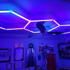 RGB 3 Hexagon Lights System(8.28′ x 3.24′) - My Garage Station