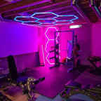 RGB 7 Hexagon Lights System(11.01′ x 5.58′) - My Garage Station