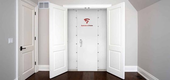 Survive - A - Storm Panel 4x4 – 5 - Person Steel Shelter - My Garage Station