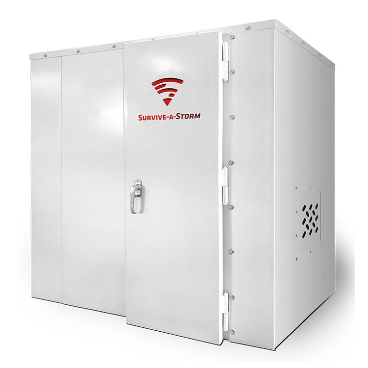 Survive-A-Storm Panel 6x4 – 8-Person Steel Shelter - My Garage Station